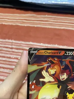 Pokemon TCG Lance's Charizard v SWSH133 Celebrations Black Star Promo Holo Card - Image 3