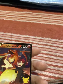Pokemon TCG Lance's Charizard v SWSH133 Celebrations Black Star Promo Holo Card - Image 4