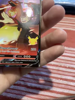 Pokemon TCG Lance's Charizard v SWSH133 Celebrations Black Star Promo Holo Card - Image 5