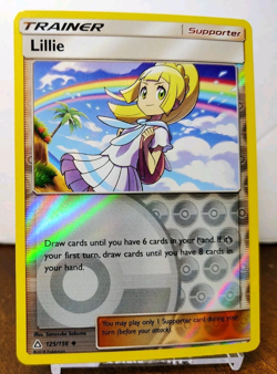 POKEMON LILLIE 125/156 REVERSE HOLO TRAINER ULTRA PRISM LP-NM - Image 1