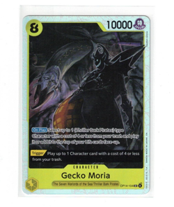 Gecko Moria SR OP14-104 One Piece The Azure Sea's Seven Foil - NM - Image 1