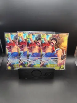 One Piece TCG OP15-119 SEC Monkey.D.Luffy Full Playset (4x) - NM - Ships Fast! - Image 1