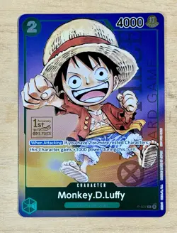 Monkey.D.Luffy (1st Anniversary Tournament Stamp) P-037 One Piece Promo - Image 1
