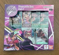 New One Piece Illustration Box Vol 4 IB-04 4 Packs 2 Promos English Sealed - Image 1