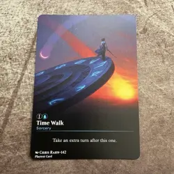 Time Walk - Custom Art MTG Magic The Gathering Playtest Card - Image 1