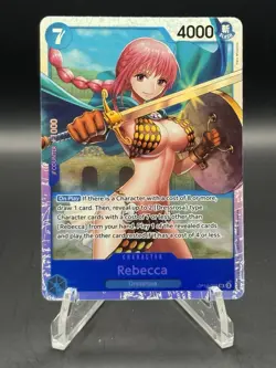 Rebecca Super Rare (SR) OP10-058 Royal Blood English Foil NM/M - Image 1