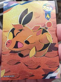 Pokemon Tepig SDR Eif Elf Origin RARE 3.0 Non TCG Card NM - Image 1