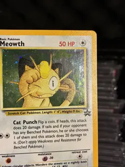 Meowth Promo 10 - Black Star GB Game Boy Stamped - Holo Rare Pokemon Card - Image 4