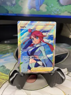 Pokemon TCG Skyla Trainer Shining Fates Ultra Rare Full Art Card 72/72 - Image 1