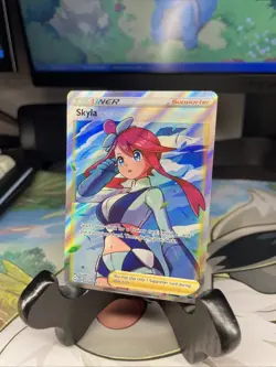 Pokemon TCG Skyla Trainer Shining Fates Ultra Rare Full Art Card 72/72 - Image 3