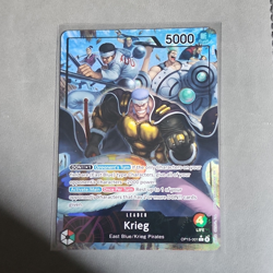 Bandai One Piece Card Game Krieg OP05-001 Leader Alt Art Foil 5000 Power - Image 1