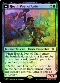 NM Foil Huatli, Poet of Unity, MTG, LCI, Magic the Gathering, 189 - Image 1