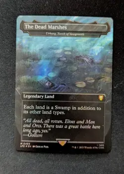 Mtg. The Dead Marshes. Surge Foil Borderless. Lord Of The Rings. Pack Fresh - Image 1