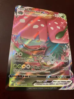 Venusaur VMAX SWSH102 SWSH Sword & Shield Promo Standard Size Pokemon Card NM - Image 3
