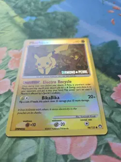 Pikachu - Diamond & Pearl Burger King Promo 94/123 Reverse Holo Pokemon Card HP - Image 2