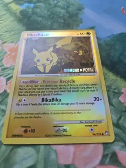 Pikachu - Diamond & Pearl Burger King Promo 94/123 Reverse Holo Pokemon Card HP - Image 3