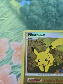 Pikachu - Diamond & Pearl Burger King Promo 94/123 Reverse Holo Pokemon Card HP - Image 4