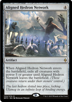Aligned Hedron Network 222/274 Battle for Zendikar MTG Rare - Image 1