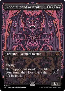 NM Borderless Bloodletter of Aclazotz, MTG, LCI, Magic the Gathering, 336 - Image 1
