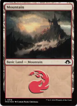 Mountain () L Modern Horizons 3 316 NM Foil MTG - Image 1
