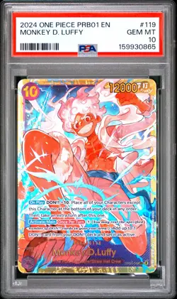 2024 ONE PIECE PRB01-PREMIUM BOOSTER THE BEST- MONKEY D. LUFFY PSA 10 - Image 1