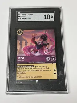 2024 Disney Lorcana - Jafar - Into The Inklands Lamp Thief /204 #41 SGC 10 - Image 1