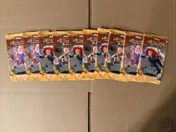 Lot Of 10 X Disney Lorcana TCG Wilds Unknown Booster Packs Factory Sealed - Image 1
