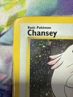 Pokemon Chansey Base Set 2 Holo Rare Card 3/130 WOTC Heavy Played - Image 3