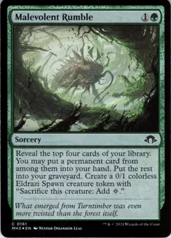 Malevolent Rumble C Modern Horizons 3 161 NM Foil MTG - Image 1