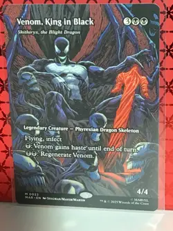 MTG Marvel Spiderman Venom King In Black Borderless Non Foil #22 NP - Image 1
