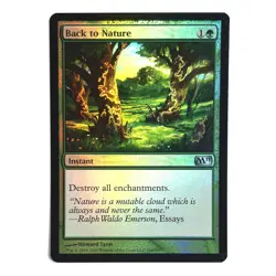 Back to Nature FOIL NM M11 Core Set 2011 MTG Magic See Photos - Image 1