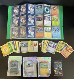 Pokemon Card Lot Approx 200 Cards Binder Japanese Reverse Holos Trainers Bulk - Image 1