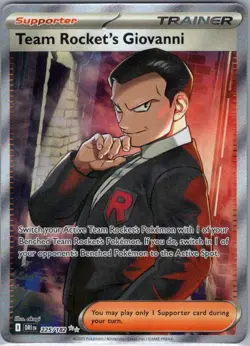 Team Rocket's Giovanni 225/182 SV10: Destined Rivals - Pokemon Card - NM - Image 1