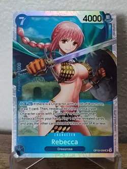 Royal Blood One Piece CCG Rebecca #OP10-058 Super Rare - Image 1