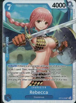Rebecca OP10-058 Super Rare Royal Blood One Piece Foil Near Mint - Image 1