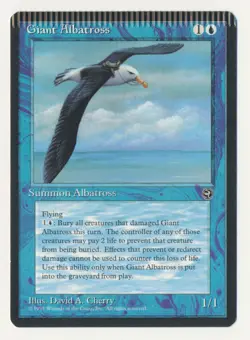Giant Albatross Crimped Homelands MTG magic the gathering misprint error - Image 1