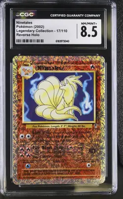 CGC 8.5 Ninetales 17/110 Legendary (Collection) Reverse Holo Pokemon Card - Image 1