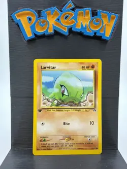 Larvitar 57/75 Neo Discovery 1st Edition Common Pokemon Card - Image 1
