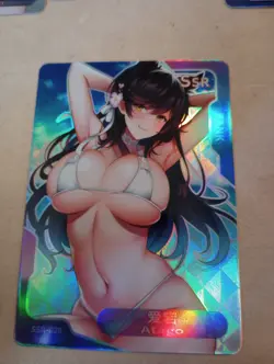 Atago Anime Doujin Waifu Card Goddess Story Senpai Haven 3 Azur Lane SSR-028 - Image 1