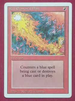 Magic The Gathering REVISED EDITION RED ELEMENTAL BLAST red card MTG - Image 1