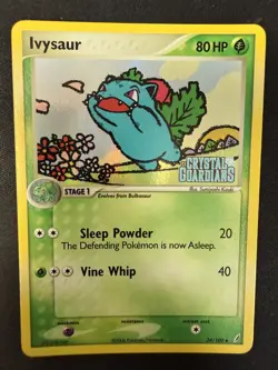 POKEMON IVYSAUR CRYSTAL GUARDIANS HOLO CARD - Image 1