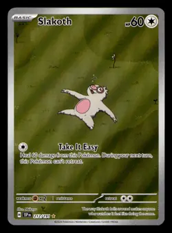 Slakoth 212/191 Illustration Rare Surging Sparks Pokemon Holo Near Mint - Image 1