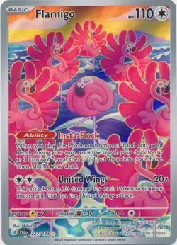 Moderately Played Flamigo - 227/193 - Illustration Rare Pokemon Paldea Evolved - Image 1