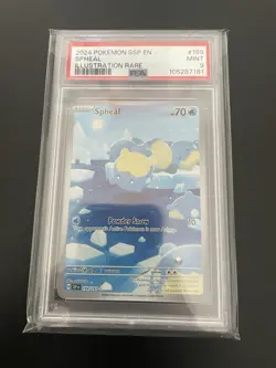 2024 Pokemon Surging Sparks Spheal #199/191 PSA 9 - Image 1