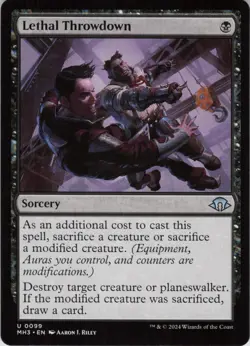 Lethal Throwdown U Modern Horizons 3 99 NM MTG - Image 1