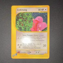 Pokemon TCG Lickitung 90/147 Aquapolis E-Reader Common Illus. Yuka Morii - Image 4