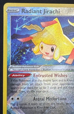 RADIANT JIRACHI 120/195 NM RADIANT RARE SILVER TEMPEST POKEMON 2022 - Image 4
