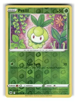 Petilil 015/189 Common Astral Radiance Pokemon Reverse Holo Lightly Played - Image 1