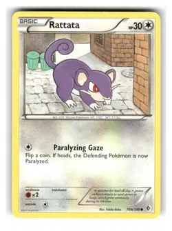 Rattata 104/149 Common Boundaries Crossed Pokemon Moderately Played - Image 1