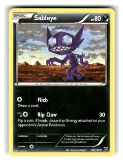 Sableye 68/146 Uncommon XY Pokemon Lightly Played - Image 1